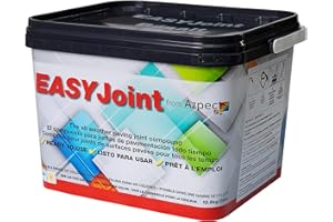 AZPECTS EASYJoint Patio Sand Ready Mixed Paving Jointing Compound For Outdoor Natural Stone, Slate And More. 12.5kg All Weather, Strong And Durable Sweep In Joint Compound - Basalt
