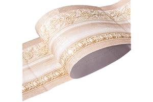 HBOS Adesivo da Parete 3D in PVC Stile Retrò Europeo Impermeabile Rimovibile Decorazione per Soggiorno Bagno Cucina