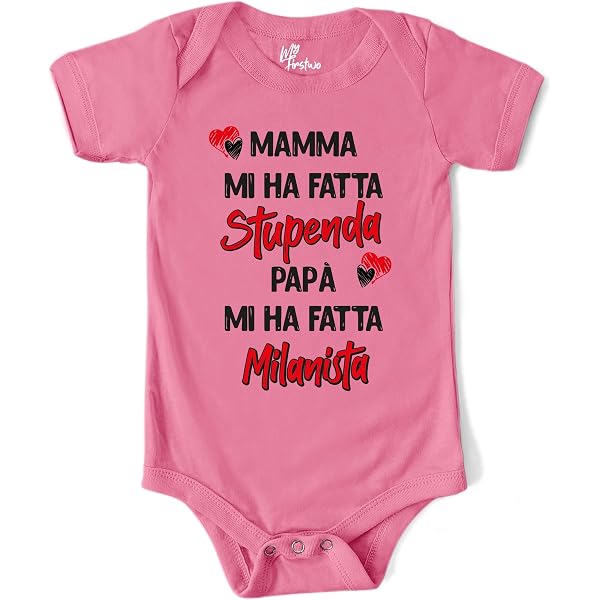 Bavaglio Personalizzato Per Neonato Tifoso Interista – Ciao Mi Chiamo... Con Nome, Idea Regalo Made In Italy