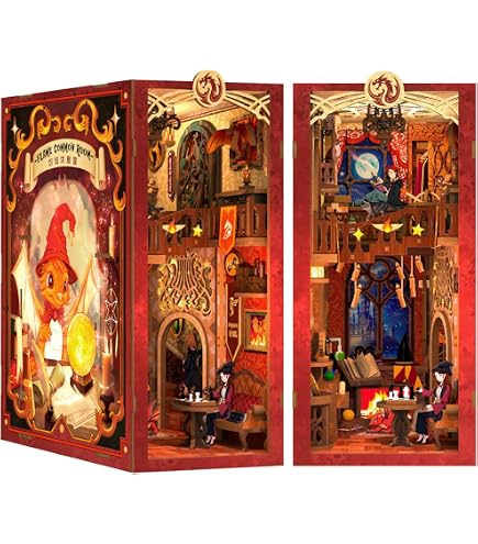DIY Book Nook Kit "Vie De Su Dongpo" - Maison Miniature Lumineuse à Assembler