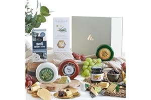 Deluxe Cheese Hamper | Luxury Alcohol Free Cheese Gift - Award Winning Artisan Crackers & Onion Chutney | For Christmas, Mothers Day, Fathers Day, Birthdays - by Clearwater Hampers