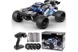 JOYTREKY Coche Teledirigido - 1:18 Coches De Control Remoto 40km/H 2.4Ghz 4WD Todoterreno Off-Road Drift Truck Hobby Grade con BateríAs Recargables Duales para Un Juego Prolongado - Azul