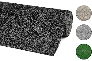 ‎ANDIAMO andiamo Kunstrasenteppich Deco mit Noppen - Kunstrasen Outdoor zur Verwendung als Balkon Teppich oder Rasenteppich Outdoor - wetterfest und zuschneidbar 200 x 300 cm Anthrazit