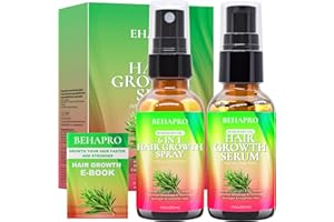 BEHAPRO Rosemary Oil for Hair Growth,with Serum for Hair Growth,Heat Protectant Spray,Biotin Argan Oil Hair Growth Products for Thinning Hair & Hair Loss Treatment,Birthday Gifts for Women Mom Her Men
