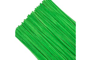 TOAOB THE ONE AND ONLY BABY TOAOB 100 Pezzi Scovolini Ciniglia Steli per Lavoretti Frutto Verde Fibra Pipe Cleaner per Artigianato Festa Decorazion Fai da Te Decorativi Arte