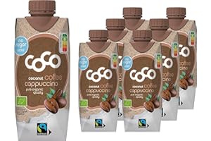 Dr. Antonio Martins - Coconut Coffee Cappuccino I Veganer Kaffee Genuß mit Exotischer Note I Ohne Zuckerzusatz | Vegan | Bio | FAIRTRADE (6x 330 ml)