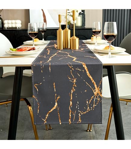 SANLEHAUSE Chemin De Table En Lin Beige 40x250 Cm - Pompons Brodés, Élégant Et Facile D'Entretien