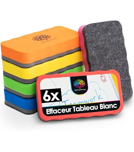 Effaceur Magnétique Trodat Pour Tableaux Blancs - Rouge - 10,5x5,5x1,8 Cm - Nettoyage Facile