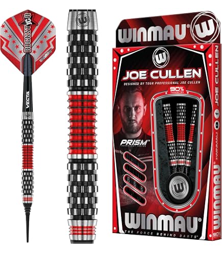 WINMAU Darts Pro Series 85% Tungstène - Fléchettes Professionnelles Simon Whitlock Avec Flights Et Shafts