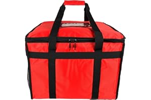 LEDSA MART Thermoisolierte Tasche für heiße Lebensmittel und Pizza, 45 x 45 x 35 cm