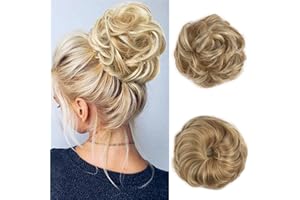 BwelsZJ Lockerer Dutt Haarteil mit Gummiband – Messy Bun Haargummi mit Kunsthaar, Voluminöse Hochsteckfrisur & Haarverlängerung für Damen