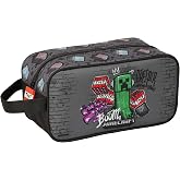 MINECRAFT GRAFFITI &ndash; Medium Shoe Rack, Multipurpose, Pencil Case, Sport, Extracurricular Shoes, Football, Comfortable and Ver