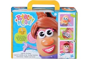 MR. POTATO HEAD Potato Head YourSpud Set, 33-Piece Preschool Toy with 12.5 cm Potato Body & Storage, Mix-and-Match Faces, Hair & Accessories for Silly Styles, Fine Motor Fun for Kids 3