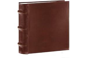 PIONEER PHOTO ALBUMS Pioneer CLB-146 Bonded Leather Photo Album, 100 Pockets Hold 4"x6", Brown
