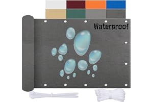 ACUY Brise Vue 105x300cm Polyester Brise-Vue Et Pare-Soleil pour Balcon Protection Contre Les Regards pour Jardin, Balcon ou Terrasse