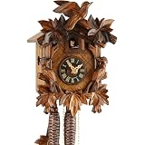Orologio a cucù della Foresta Nera, con certificazione originale, 8 giorni,  meccanico, 7 foglie, 3 uccelli, orologio a cucù (bel regalo) : Amazon.it:  Casa e cucina
