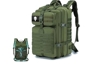 SPAHER Zaino da Trekking 50L Survival Zaino Militare Armee 800D Oxford Impermeabile Zaino da Viaggio Zaino da Escursionismo Esterno per Escursionismo, Alpinismo Sport di Viaggio