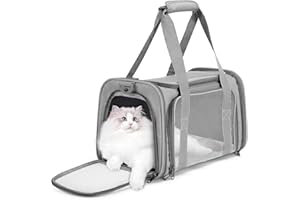 HUUPPHIP Pet Carrier Bag,Airline Approved Pet Carrier for Car & Puppy,Cat Carriers Travel Products with Top Opening Breathable Mesh,Cat Carrier Bag Portable for Kittens & Puppies under 3kg