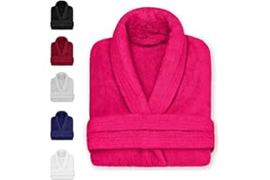 DECASATEXTIL Albornoz Mujer y Hombre - Bata Baño Unisex Ducha 100% Algodón 450g/m² – Suave, Secado Rápido y de Larga Duración