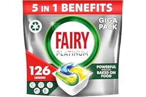 Fairy Platinum Complete Lemon Spülmaschinentabs 126ct, Fairy Spülmaschinentabs Platin, Spülmaschinentabs Bulk