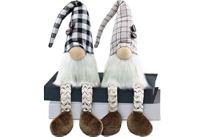 Gehydy Café Gnomo Navidad Decoración Juego de 2 Nomos Navideños Duende Christmas Decorations para Hogar Casa