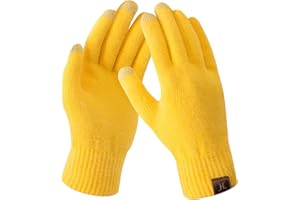 Bequemer Laden Women's Winter Touchscreen Stretch Thermal Magic Gloves Warm Wool Knitted Thick Fleece Lined Texting Gloves for Women