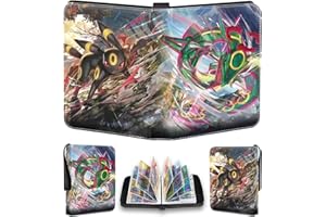 JATERWI Sammelalbum mit Reißverschluss, für Pokemon Sammelalbum Karten Sammelkarten Album, 50 Seiten 400 Karten Kapazität, eignen Sich für Jungen und Mädchen