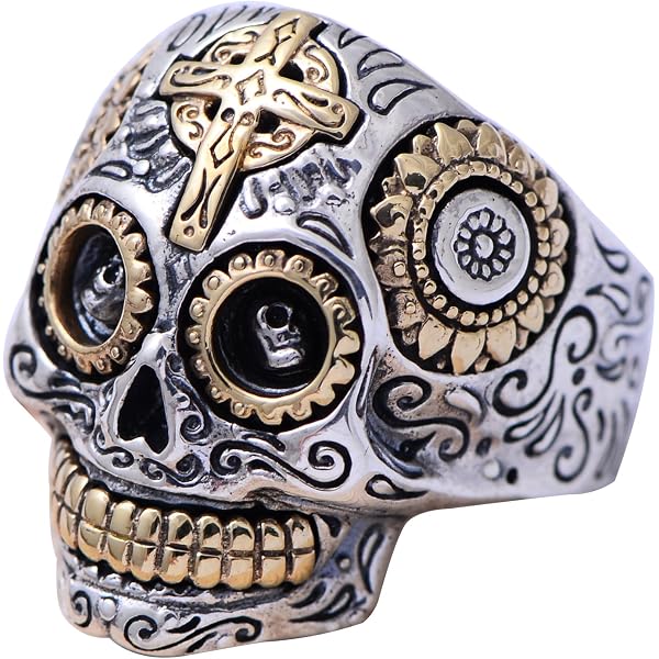 Ciondolo Teschio In Argento Sterling 925 – Gioiello Uomo Biker, Punk, Rock (Senza Collana)