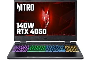 Acer Nitro 5 AN515-58 Gaming Laptop - Intel Core i7-12650H, 16GB, 1TB SSD, NVIDIA GeForce RTX 4060 8G, 15.6" FHD IPS 144Hz, Windows 11 , Black