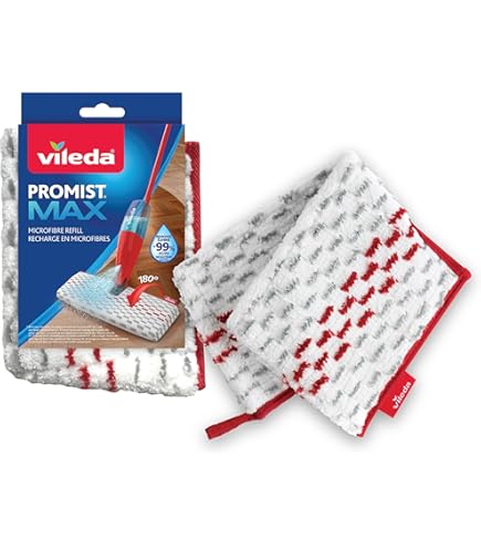 Vileda Ultramax Floor Mop Replacement Covers, Mop Cover Ultramat_Ultramax Made Of Microfibre, For All Hard Floors, Washing Machines, Pack Of 4, Eco Packaging - View #2