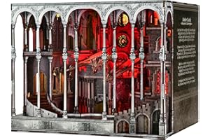 MiniCity Book Nook Kit - DIY Miniature House Dollhouse Kit for Adults and Teens, Booknook Tiny House Bookshelf 3D Wooden Puzzle, Gifts for Family (Ember Castle)