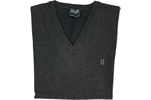 Coveri Maglione Uomo Scollo V Pullover Punta Tinta Unita Elegante Classico Taglie Forti
