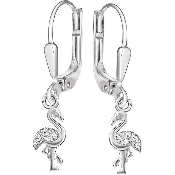 Orecchini Zampa Di Cane Per Bambina - Argento Sterling 925 Con Cristallo - Foto 10