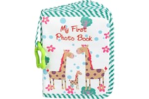 Kisangel Albums Photo De Bébé Premier Album De Famille Bébé Livre De Mémoire De Bébé Tissu Doux Livre Photo De Bébé Album Photo Pour Nouveau-Né Enfant En Âge Vert