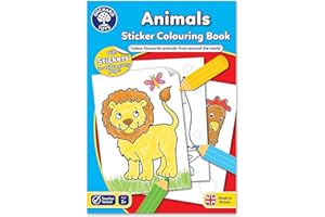 Orchard Toys Animals Colouring and Activity Book, Educational Activity Book for Preschoolers, For Kids Age 3+ , Ideal for Parties, A4