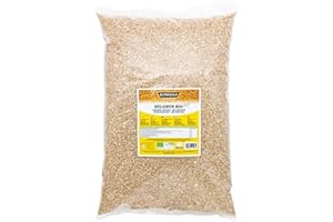 Oltresole, Bulghur Italiano Ecológico 5 Kg, Cereal integral de trigo duro, Trigo partido, Ideal para preparar tabuleh y platos de Oriente Medio, Tamaño grande
