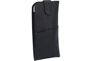 Gusti etui na okulary skórzane - Kane etui na okulary z uchwytem na długopisy skóra