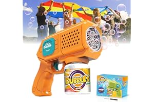 P PANACARE Bubble Machine, Portable Automatic Bubble Blower Machine For kids (101 yellow)