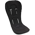 Bugaboo Dual Comfort Seat Liner for pushchairs, All-Season Comfort, Improved Fit, Compatible with All Strollers, Reversible, Super Soft 3D Mesh, Midnight Black