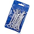 Yakamoz 10Pcs Mini Combination Wrench Set Metric Wrenches 4-11mm Open and Box End Small Wrench Set