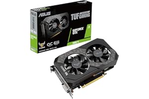 Asus TUF Gaming 1660Ti EVO OC Scheda Grafica, 6 GB GDDR6, PCIe 3.0, 2 HDMI 2.0b, 1 DisplayPort 1.4, 1 DVI-D, OpenGL 4.6, NVIDIA G-SYNC, Overclock Edition, PSU Consigliata 450W, GPU Tweak II, Nero