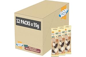 Good Boy - Small Chewy Braids - Dog Chews - Made With Beef Hide and Beef Flavouring - 55 Grams ℮ - With Probiotics To Aid Digestion - Case of 12