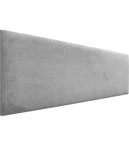 Hoofdbord Hoes,Hoes Voor Het Hoofdbord Van De Bed,Zachte Stretch Corduroy Stof,Kussen Bed Leeskussen,Afneembaar Stofdichte Bed Head Protector Cover,Voor Slaapkamer Decor(180 * 60 * 10cm(Paste),Black