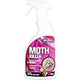 MothKil Moth Killer Spray - Fast Acting Moth Repellent Killer Spray For Carpet, Wardrobe & Home | Kills Moths On Contact | Non-Staining & Odourless Ready To Use Spray - 500ml
