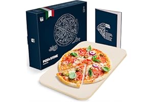 Blumtal - Pierre a pizza en cordiérite pour four et grill à gaz pour une cuisson homogène, une pâte croustillante et une pizza traditionnelle