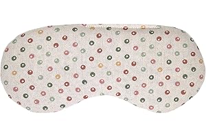 ‎GIRAFFENLAND Bio-Bio Augenkissen Augentrost & Leinsamen "Punkte" zur Entspannung, zum Kühlen, erwärmen oder für Yoga