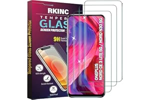 RKINC Szkło hartowane [3 sztuki] do OnePlus Nord CE 3 Lite 5G, OnePlus Nord N30 5G, ochraniacz ekranu, twardość 9H 0,33 mm [odporny na zarysowania][odporny na pękanie][bez pęcherzyków powietrza]