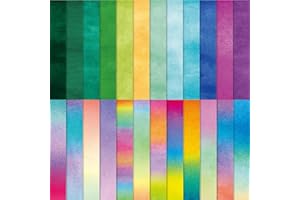 MTBRICEY 48 Hojas Papel Scrapbooking Patrón de Arco Iris Papel Decorados para Álbumes de Recortes 24 Diseños Papel Acuarela,6"X6" Festival Papel Decorativo Hacer Tarjetas Materiales Scrapbook DIY Decoupage