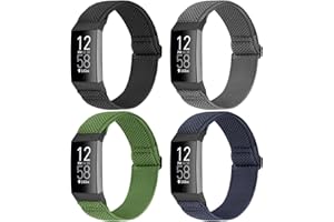 Yunshare Sportarmbander Kompatibel mit Fitbit Charge 4/Charge 3/Charge 3 SE/Charge 4 SE, Weiches, bequemes Nylon, verstellbares, atmungsaktives armband fur Damen Herren