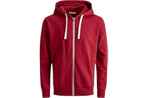 Jack & Jones Jjeholmen Sweat Zip Hood Plus Noos Sudadera con Capucha para Hombre